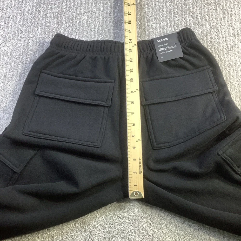 Garage UltraFleece Cargo Straight Sweatpants Jet Black Size Small NWT - Picture 14 of 14